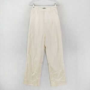 PrettyLittleThing Cream High Rise Straight Leg Pants Trousers 822